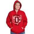 thumbnail image 3 of Ohio is Home OH Map Shape Sketch Unisex Fleece Graphic Zip Up Hoodie Brisco Brands 2X, 3 of 5