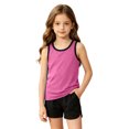 thumbnail image 2 of Boys Graphic Tees Breathable Solid Print Scoop Neck Sleeveless Tank Top for Sporty Wear Boys' Tops Tees Shirts Hot Pink 4 Years-5 Years, 2 of 6