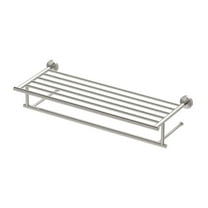 Gatco Glam 24" Minimalist Towel Rack, Satin Nickel
