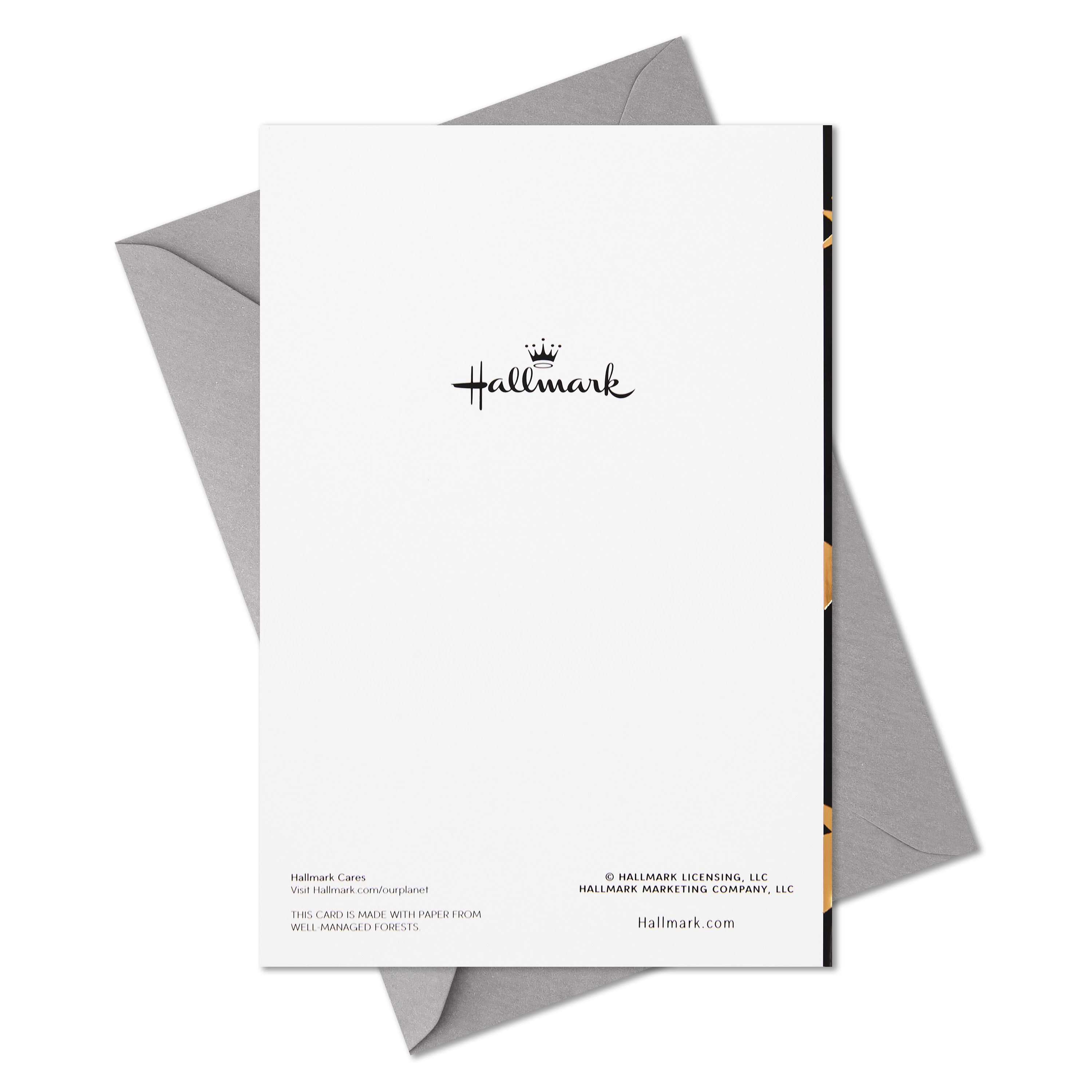 Hallmark Graduation Cards (Black, Blue and Gold), Pack of 4