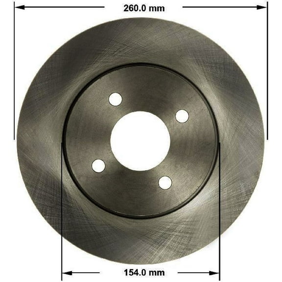 BENDIX PRT6150 Bendix Brake Rotor Fits select: 2012-2018 NISSAN VERSA, 2014-2018 NISSAN VERSA NOTE