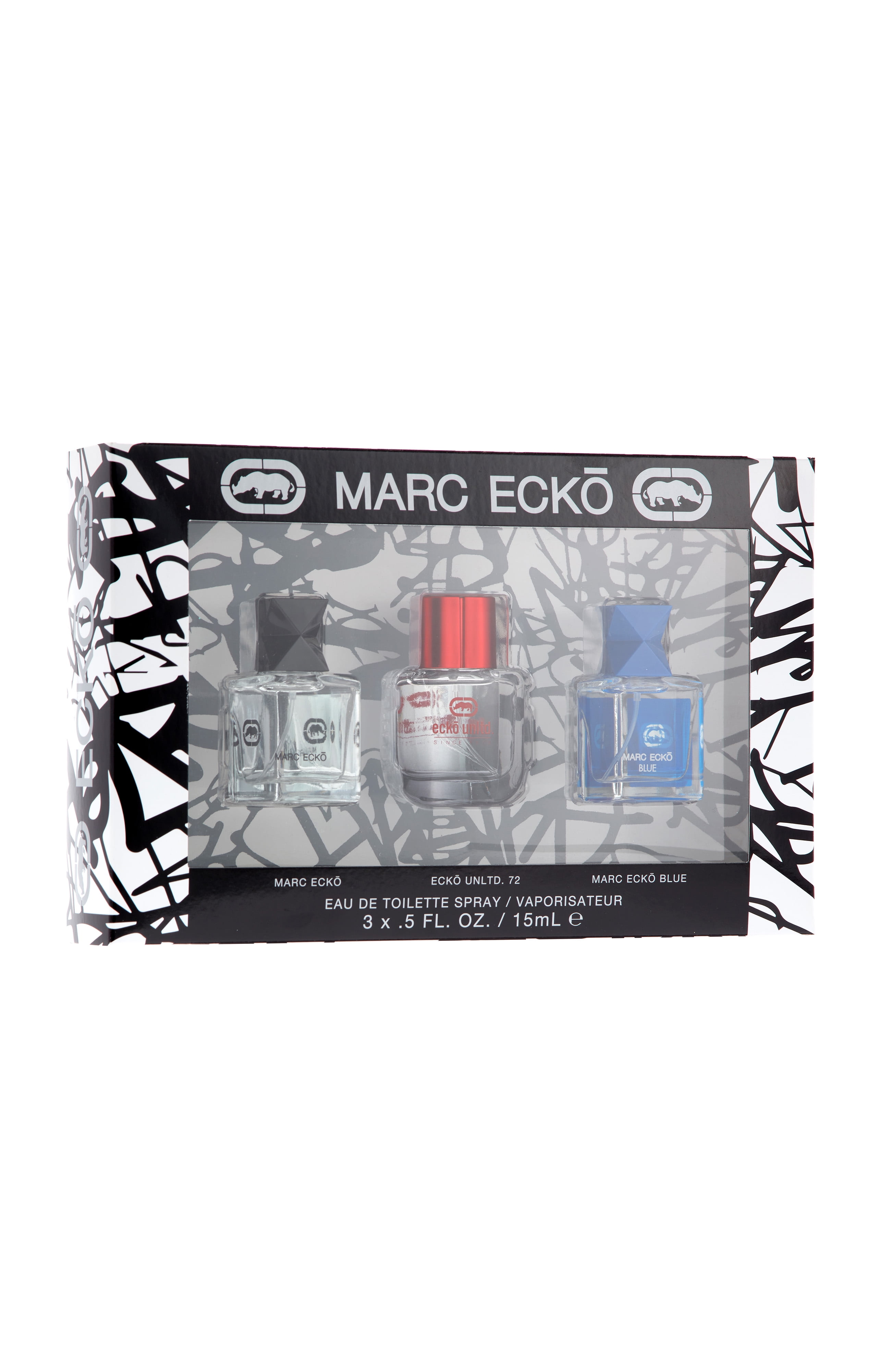 Marc Ecko Assorted Mini Cologne Gift Set for Men, 3 Pieces