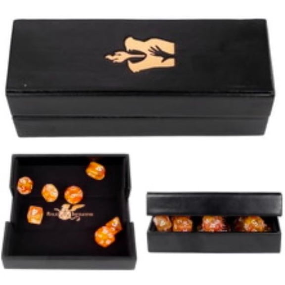 Role 4 Initiative Luxury Faux Leather Dice Box/Rolling Tray - Sorcerer New