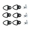 thumbnail image 3 of 6 piezas Cargo Ata los anillos V anillos V, acero, con pernos de la cama del camión Anchors Anclas ganchos para barcos motocicletas, 3 of 8