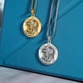 thumbnail image 4 of Picturesongold.com Saint Michael Round Religious Medal Necklace Pendants Adult 3/4in-Sterling Silver, 4 of 7