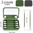 thumbnail image 4 of Ensemble de Cotons-Tiges Réutilisables avec Étui de Rangement - 8 Pack (Gris et Vert), 4 of 5