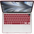 thumbnail image 6 of IBENZER Compatible with New 2025 2024 2023 MacBook Air 15 inch case M4 A3241 M3 A3113 M2 A2941, Hard Shell Case & Keyboard Cover & Screen Protector for Mac Air 15.3" , Wine Red, W-AT15-WR+2, 6 of 9