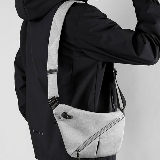 Chest bag anti theft close fitting chest bag one shoulder underarm bag travel small backpackgrey Walmart