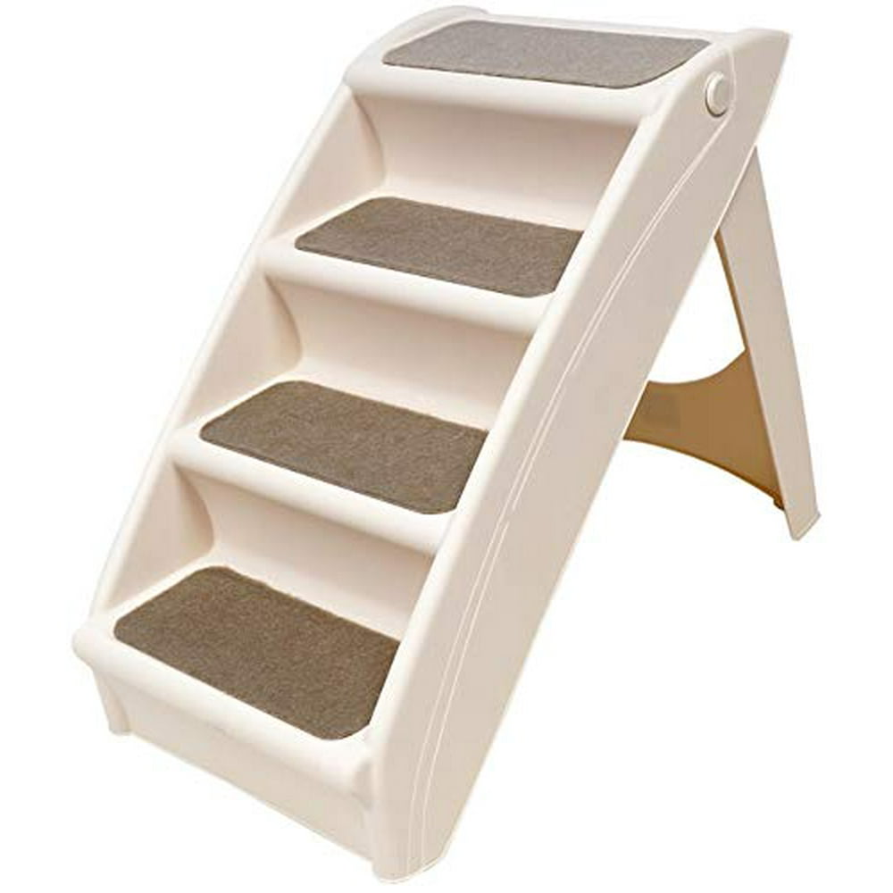 24" Folding Pet Carpeted Steps, Foldable Steps for Dogs and Cats, Best