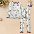 thumbnail image 2 of Caqnni Toddler Baby Girl Outfit Fall Winter Girl Clothes Long Sleeve Cute Fall Winter Outfitss Pants Outfits for 12 18 24 M 1t 2t 3t 4t 5t 6t Pajamas & Dailywear Set(14-15 Years,Watermelon Red), 2 of 5