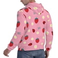 thumbnail image 4 of Bingfone Strawberry And Ladybugs Men'S Drawstring Hoodie Long Sleeve Pocket Sweatshirts-Xx-Large, 4 of 9