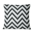 thumbnail image 2 of Designart "Neutral Geometric Chevron IV" Chevron Printed Throw Pillow, 2 of 5