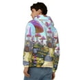 thumbnail image 4 of Honeii Dreamy Mushroom House Print Hoodies for Men, Pullover & Full Zip, Breathable Zip up Hoodie, Sweatshirt-XX-Large, 4 of 5