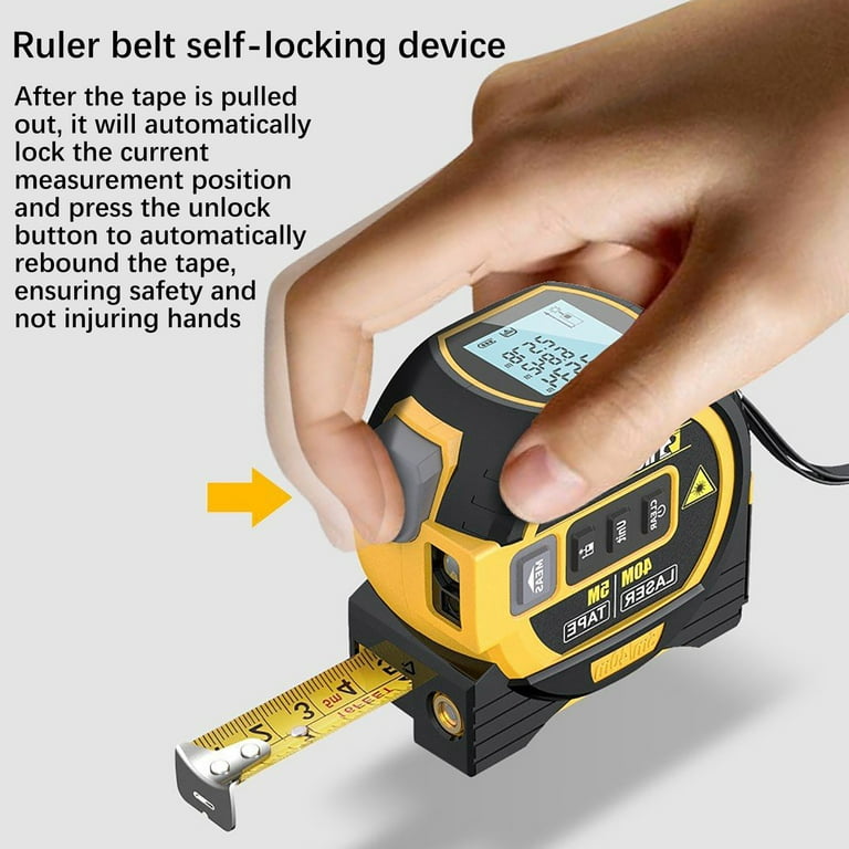 Xerdsx MeasurinSight 3-in-1 Infrared Laser Tape Measuring, Handheld Electronic  Digital Tape Measure, 3 in 1 Infrared Laser Tape Measure, Digital Tape  Measure with Led Display 