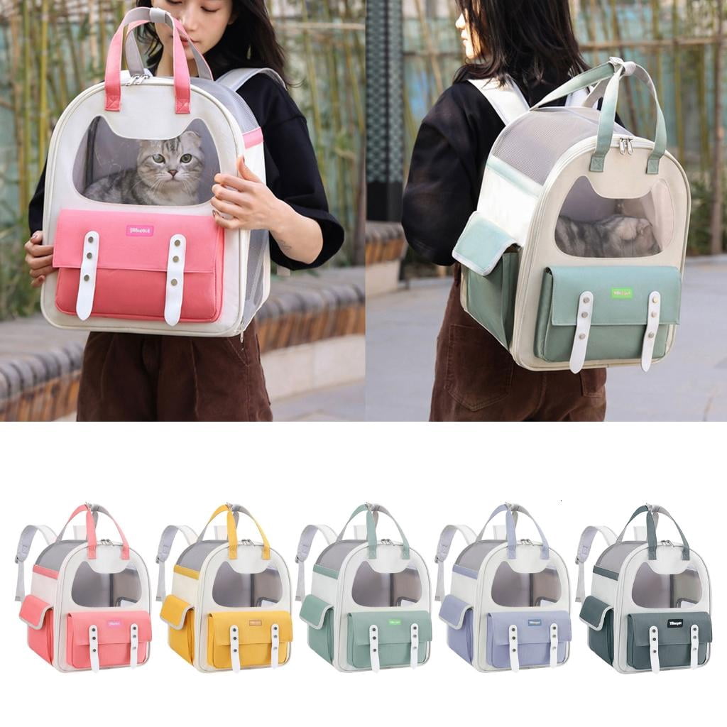 Dog Carrier Cage Four Season Cat Travel Carrier Bag Portable Carrier Backpacks