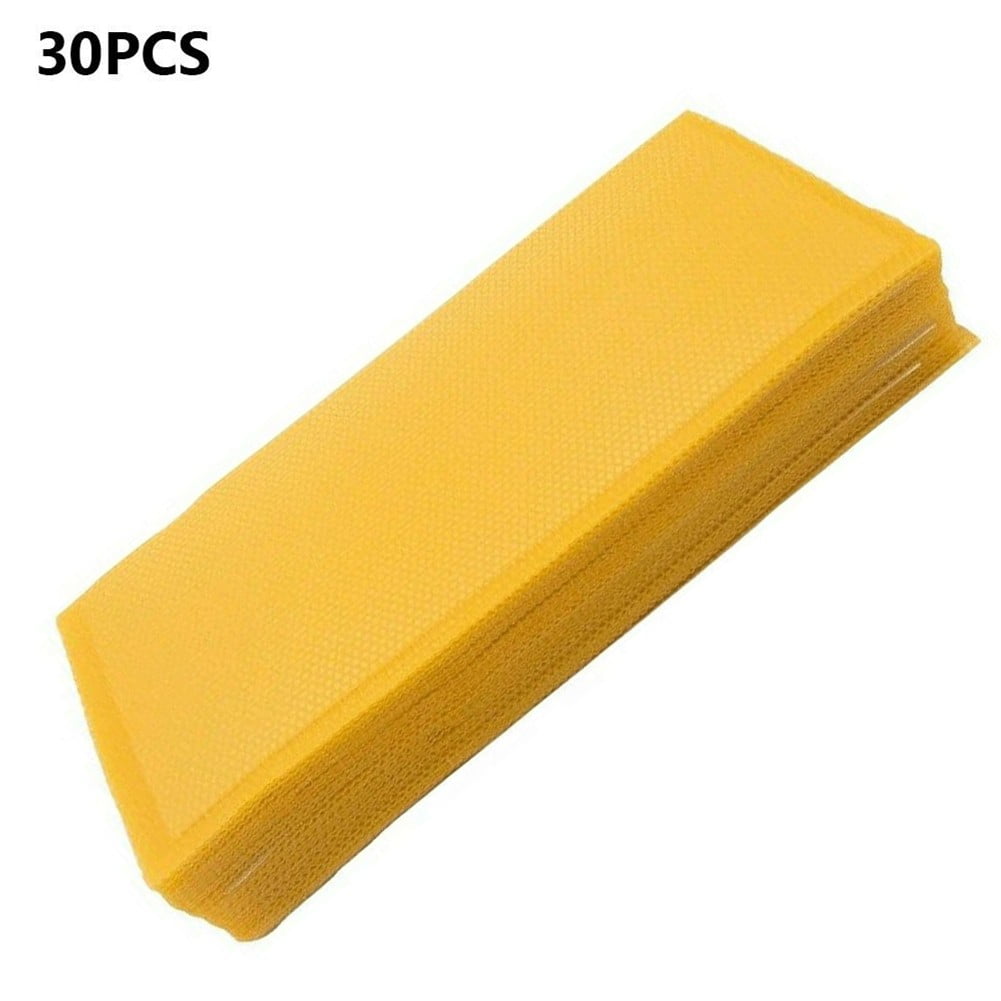 RANMEI 30Pcs Foundation BeeHive Wax Frames Waxing Beekeeping Equipment