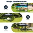 thumbnail image 6 of Costway 10' x 10' Patio Canopy Gazebo Outdoor 2-Tier Steel Tent Heavy-Duty L-Shaped Grey, 6 of 9