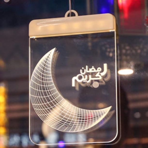 Ramadan Night Light Ramadan Lámpara Decorativa Hermosa Decoración Del Hogar Luces Para Sala De Estar Comedor sonducket HA044393-05