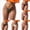 Yellow 1PCS & Multicolor 1PCS & Red 1PCS & Black 1PCS & White 1PCS & Pink 1PCS, variant on 6 Pack Cotton G-String Thongs for Women Underwear Breathable Stretch Low Rise Panties T-back Ladies Pack S