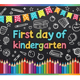 thumbnail image 4 of Chalkboard Style First Day of Kindergarten Banner for School Decoration Classroom Decor Educational Event, 4 of 8