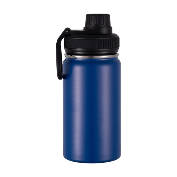 Botella de agua pequeña Inteprter de acero inoxidable de 12 onzas color Azul oscuro