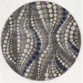 thumbnail image 1 of Radici 3795-1024-GREY 5 ft.3 Round Iseo Area Rug - Grey, 1 of 1