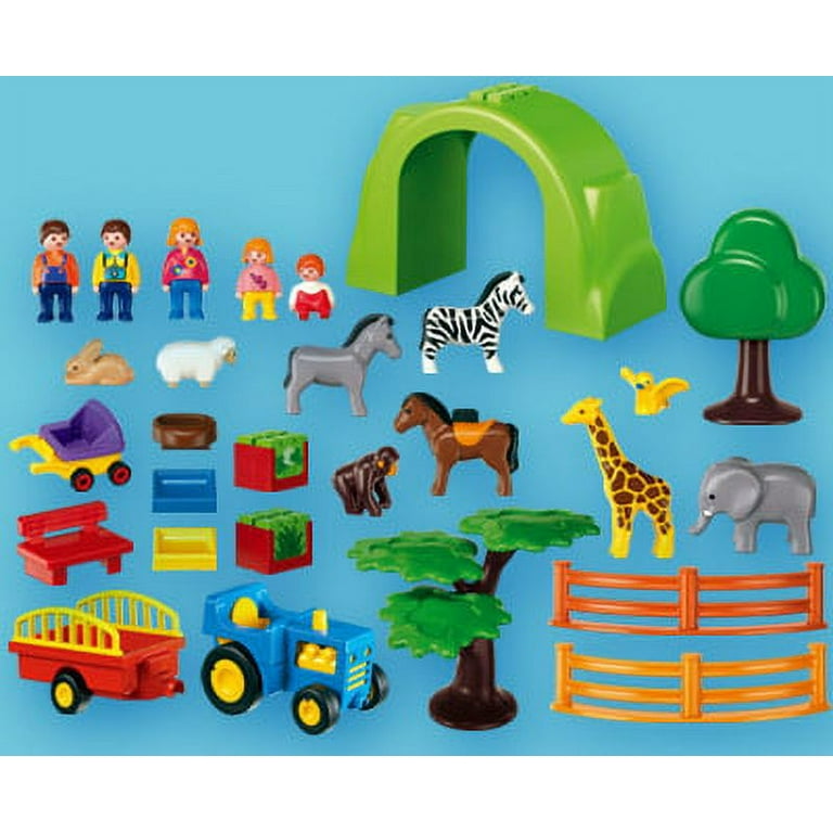 Krydret gispende Sprout PLAYMOBIL 1.2.3 Large Zoo - Walmart.com