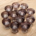 thumbnail image 5 of 12Pcs 25mm Crystal Glass Dresser Drawer Knobs Diamond Plated Shape Door Handle Pull Knobs Cabinet Furniture Handles Knobs, 5 of 7