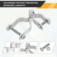 thumbnail image 4 of Bisagra de poste de cerca de cadena Uxcell, 1-3/8" 2-3/8" galvanizado, 4 of 7