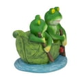 thumbnail image 3 of Northlight 7" Frogs in a Lily Pad Garden Statue, 3 of 3