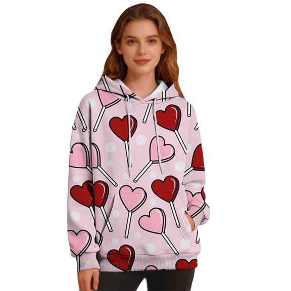 ZJXFGS Comfort Hoodie Oversized Hoodie Valentine Sweater For Women Early Fall Fashion Womens Fall Fashion 2025 Sweaters For Women Trendy Women'S Clothing Pink S