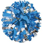 Youth 2-Color Metallic Cheerleading Pom Mcol/Msil