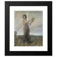 thumbnail image 2 of Christian Landenberger 12x14 Black Modern Framed Museum Art Print Titled - Girls with Bouquet of Flowers as the Allegory of Spring (1913), 2 of 5