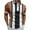 Coffee/Striped, variant on WTXUE Polos Short Sleeve, Zip Mock Neck Golf Shirts for Men Male Summer StripePrint T Shirt Turn Down Collar T Shirt Striped | Workwear for Men Brown/Striped L