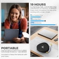 thumbnail image 4 of MIPEACE Bluetooth Earplug Headphones, Neckband Wireless Earbuds earplugs-29db Noise Reduction isolating in-Ear earplug Earphones and Controls,IPX5 sweatproof,19+Hour Battery(Blue), 4 of 5
