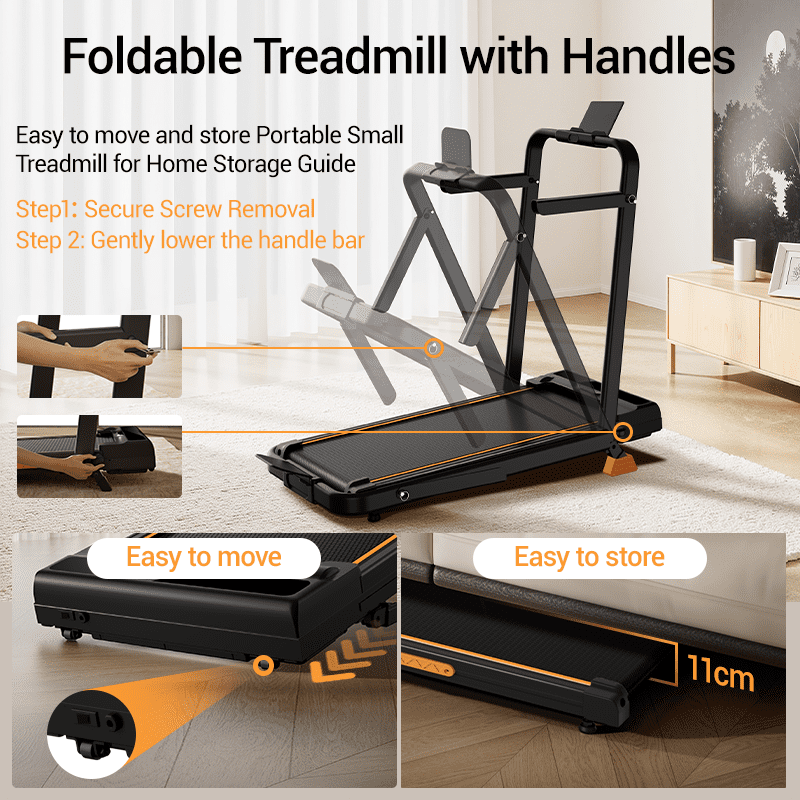 ROBORE Walking Pad with 16% Incline, 6.3MPH Treadmill for Home Office, 2.5 HP Under Desk Treadmill with LED Display & Remote Control, 300lbs Capacity