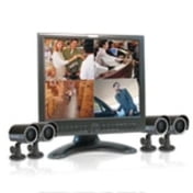SG17L7584 17" Color Dual Quad Surveillance System