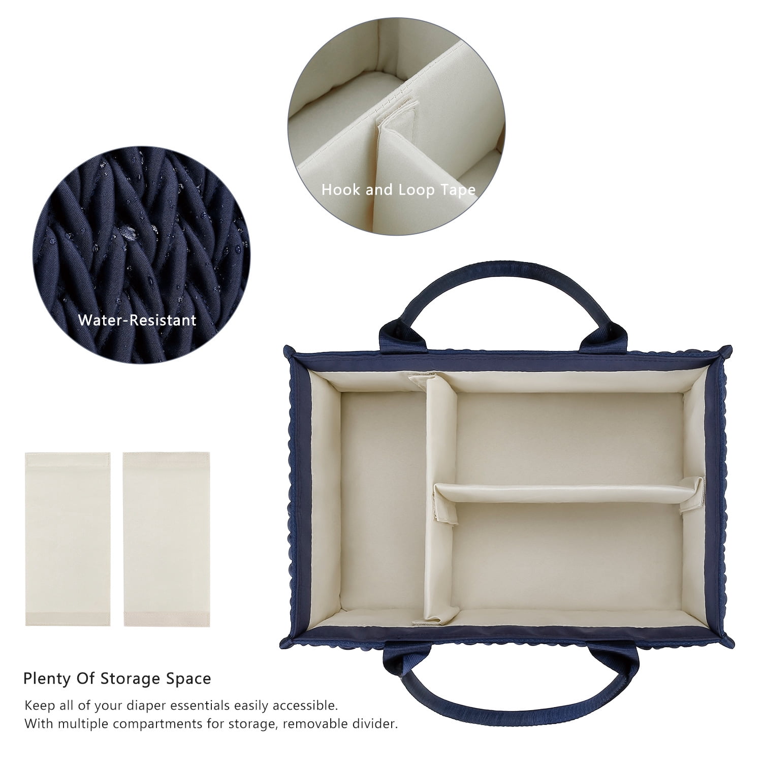 SPEKSEE Portable Diaper Storage Basket: Large Capacity, Water-Resistant, and Organized for Mom Essentials
