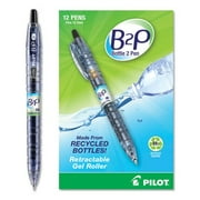 BeGreen - Gel Pen, Retractable, Refillable, Fine Point, Black Ink, Sold as 1 Each, PIL 31600