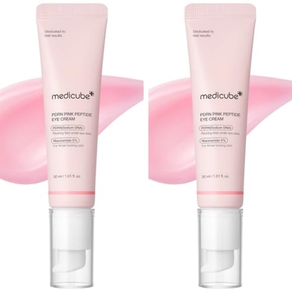 MEDICUBE 2 PACK Crema Contorno de Ojos con PDRN y Péptidos – Retinol, Cafeína, Niacinamida 5% y Ácido Hialurónico – 30 ml