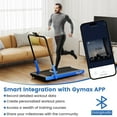 thumbnail image 4 of Barara King 3-in-1 3HP Compact Treadmill Small Running with Smart Apps Remote Control and Speakers, Walking Treadmill for Home Office, Home Gym, Navy, 4 of 7