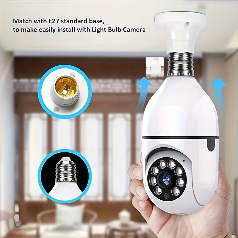 6 HD 1080P Security Cameras: 360° Pan Tilt, 2-Way Audio, Night Vision, TF Card & Cloud Storage, 2.4G WiFi Wired Home Surveillance Camera