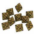 thumbnail image 1 of Juego de dados de 10 Uds., dados poliédricos, juegos de rol, juegos de rol acrílico DND, accesorio para juego de mesa, dados D8, 1 of 5
