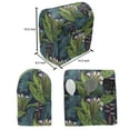 thumbnail image 5 of Leaf Lounger Chair Bag, Tropical Jungle Palm Tree Banana Leaves Frangipani Heliconia on a Dark Blue Background, High Capacity Storage with Handle Container, Lounger Size, Multicolor, by Ambesonne, 5 of 5