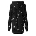 thumbnail image 3 of Chandail en Molleton de Noël pour Femmes à Manches Longues, Pull à Capuche, Veste de Mode, Cardigan à Col Rond Chaud, Imprimé de Vacances, Pull Mi-Long, 3 of 6