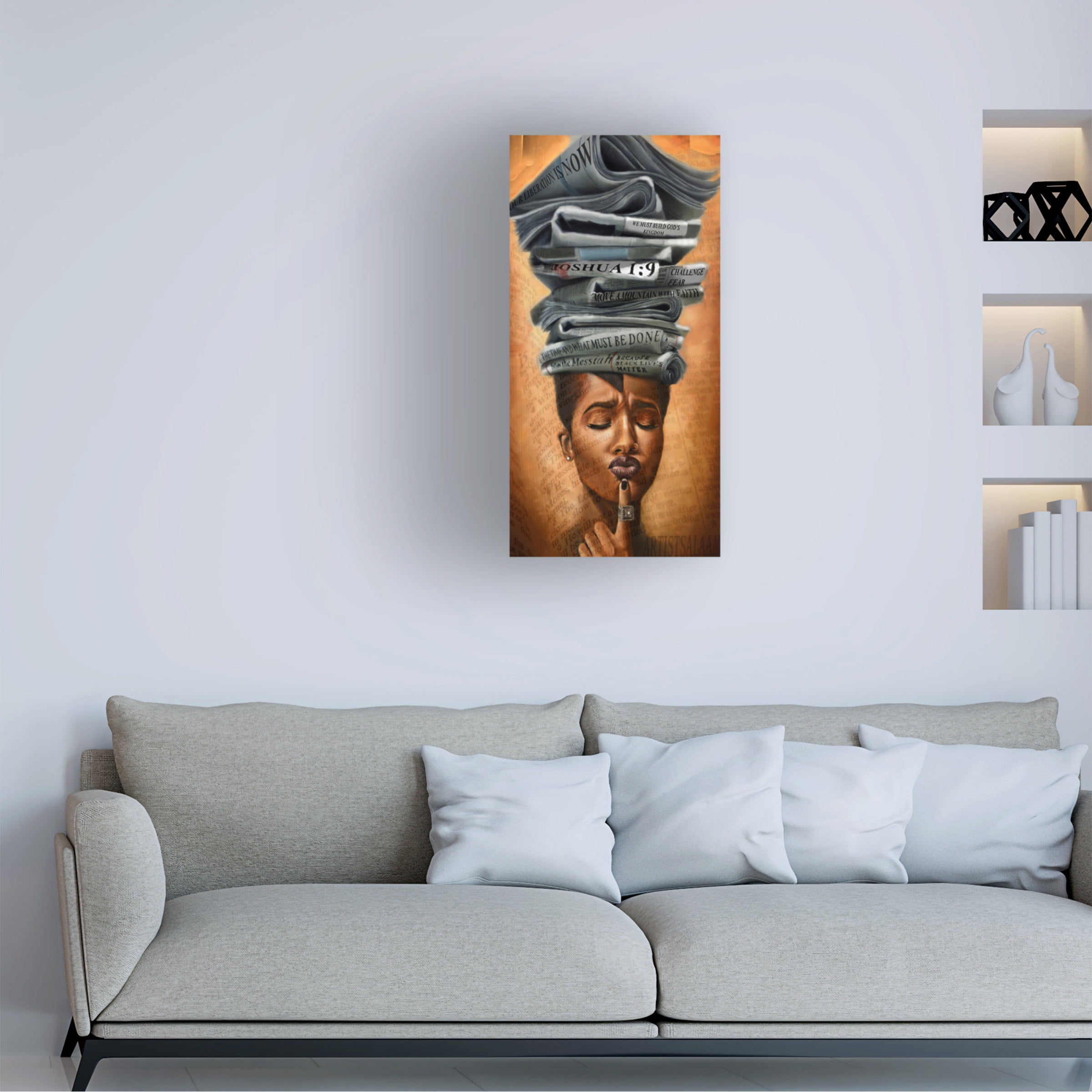 Salaam Muhammad 'Liberated Thoughts' Canvas Art