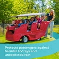 thumbnail image 3 of Foundations Gaggle Parade 6 Buggy Canopy Roof, Sun & Rain Protection with Steel Frame, Gray, 3 of 6