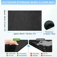 thumbnail image 3 of Tapis d'Abri de Rangement Extérieur, 914mmx1524mm Antidérapant Imperméable Coussinet de Protection pour Abri d'Auto, 3 of 7