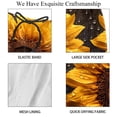 thumbnail image 4 of luoweisi Men's Beach Shorts Quick Dry Swim Trunks with Mesh Lining Sunflower M, 4 of 5