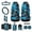 Blue Forest Camo, variant on Xoenoiee Blue Rose Dragonfly Print Car Front Seat Covers 12Pcs Set with Steering Wheel &Seat Belt Cover Car Trash Can Armrest Cover Air Vent Bag Rear View Mirror Cover Cup Coasters Kychain